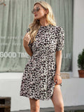 Floral Mock Neck Mini Dress - Trendsi - Flyclothing LLC