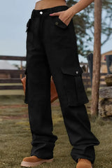 Loose Fit Long Jeans with Pockets - Trendsi - Flyclothing LLC