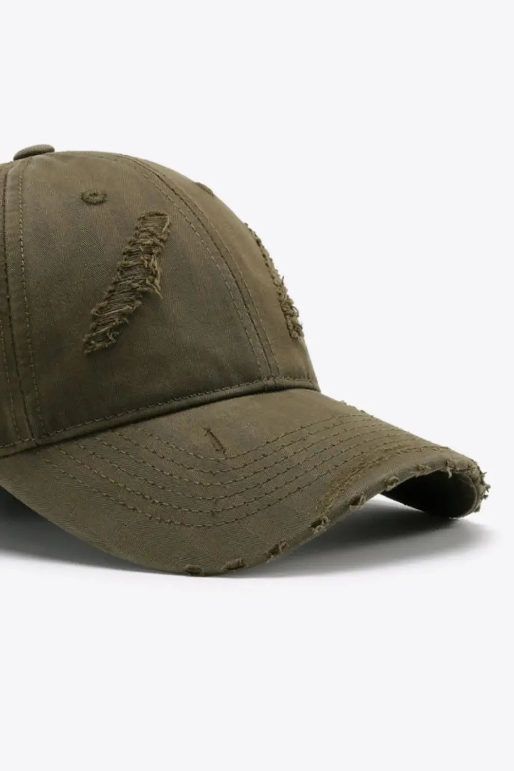 Distressed Adjustable Baseball Cap - Trendsi - Flyclothing LLC