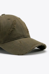 Distressed Adjustable Baseball Cap - Trendsi - Flyclothing LLC