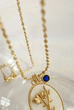 Flower Shell Pendant Copper Necklace - Trendsi - Flyclothing LLC