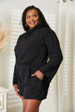 Culture Code Full Size Open Back Romper with Pockets - Trendsi