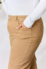 RISEN Full Size Fringe Hem Wide Leg Jeans - Trendsi - Flyclothing LLC