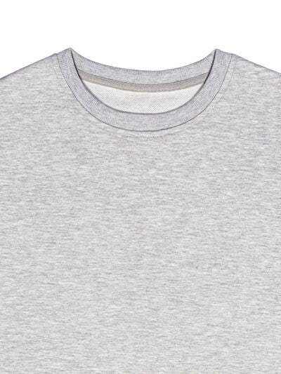 Round Neck Dropped Shoulder Sweatshirt - Trendsi - Flyclothing LLC