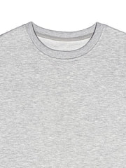 Round Neck Dropped Shoulder Sweatshirt - Trendsi