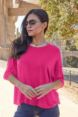 Basic Bae Full Size Round Neck Drop Shoulder T-Shirt - Trendsi - Flyclothing LLC