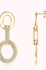Moissanite 925 Sterling Silver Earrings - Trendsi - Flyclothing LLC