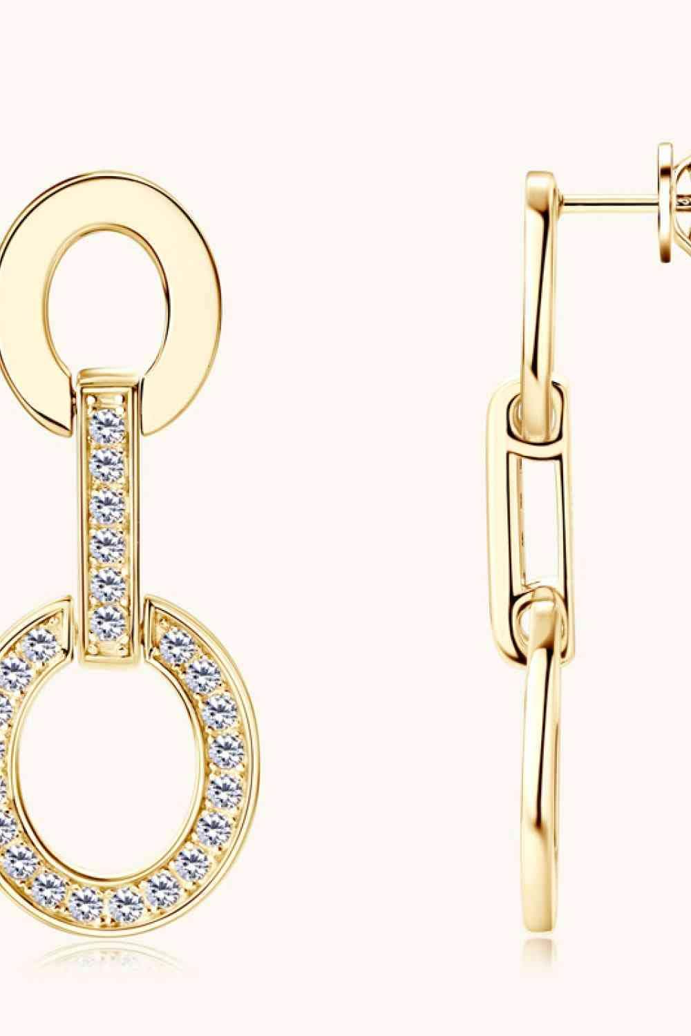 Moissanite 925 Sterling Silver Earrings - Trendsi - Flyclothing LLC