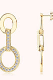 Moissanite 925 Sterling Silver Earrings - Trendsi - Flyclothing LLC
