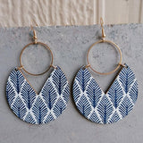 Ms.Pac-Man Shape Wooden Dangle Earrings - Trendsi
