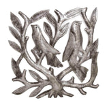 Pair of Square Tree of Life Haitian Steel Drum Wall Art - Haitian Artisans - Flyclothing LLC