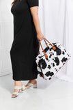 Animal Print Plush Weekender Bag - Trendsi