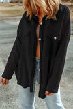 Pocketed Button Up Droppped Shoulder Jacket - Trendsi - Flyclothing LLC