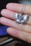 1 Carat Moissanite Butterfly Pendant Necklace - Trendsi