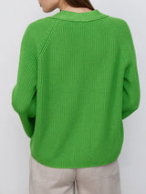Raglan Sleeve Button Down Cardigan - Trendsi - Flyclothing LLC