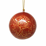 Handpainted Ornaments, Gold Chinar Leaves - Pack of 3 - Asha Handicrafts