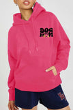 Simply Love Full Size DOG MOM Graphic Hoodie - Trendsi
