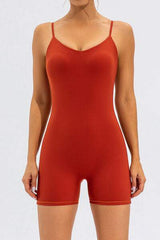 Spaghetti Strap Round Neck Romper - Trendsi - Flyclothing LLC