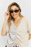 Oval Full Rim Sunglasses - Trendsi - Flyclothing LLC