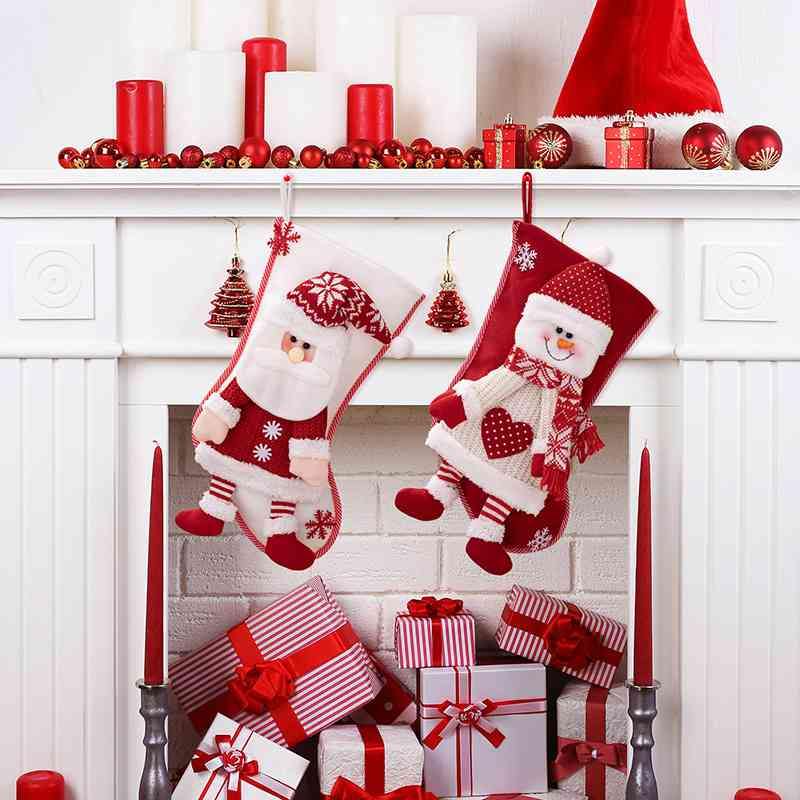 Christmas Stocking Hanging Widget - Trendsi