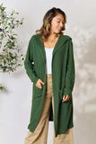 Basic Bae Full Size Ribbed Open Front Long Sleeve Cardigan - Trendsi - Flyclothing LLC