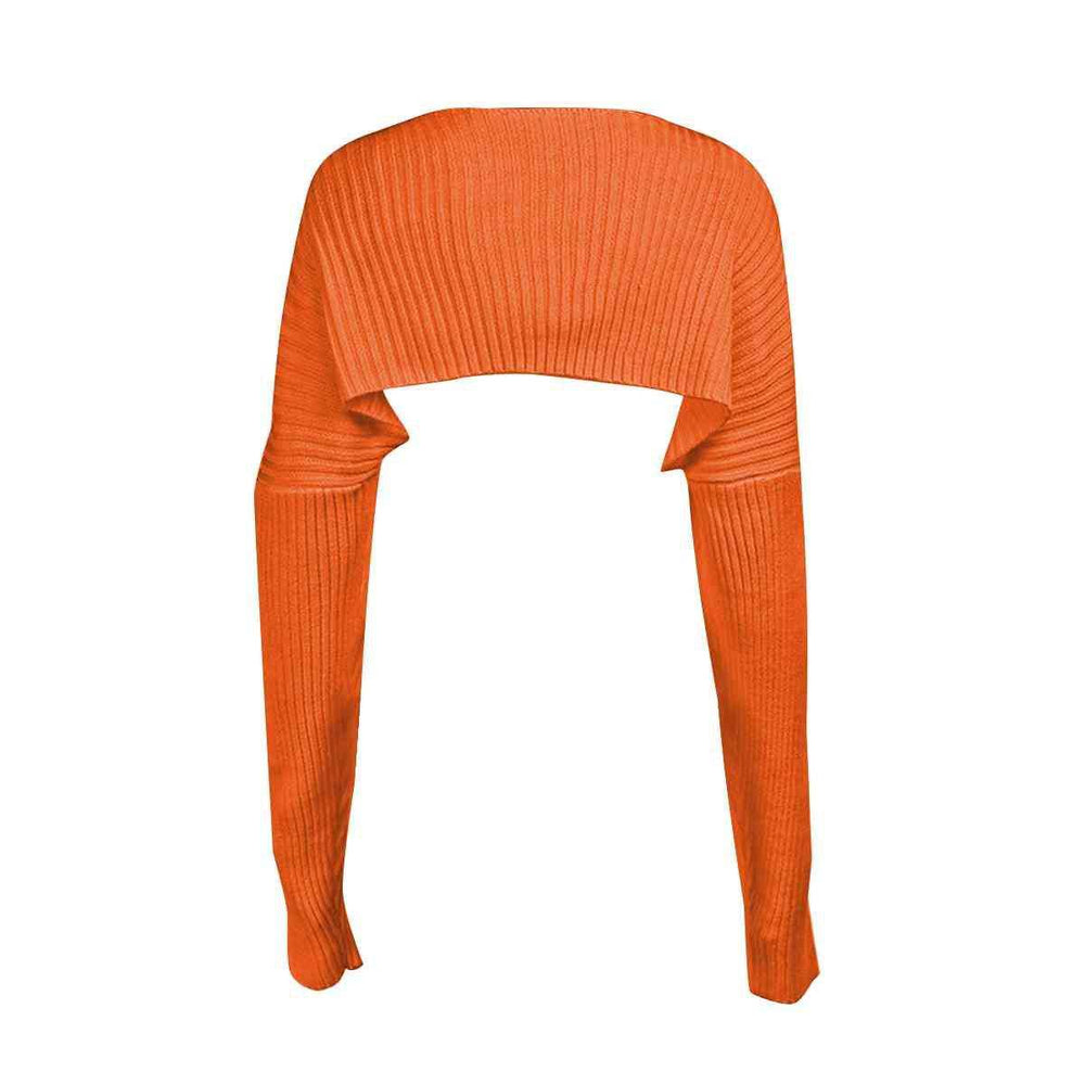 Long Sleeve Knit Bolero - Trendsi - Flyclothing LLC