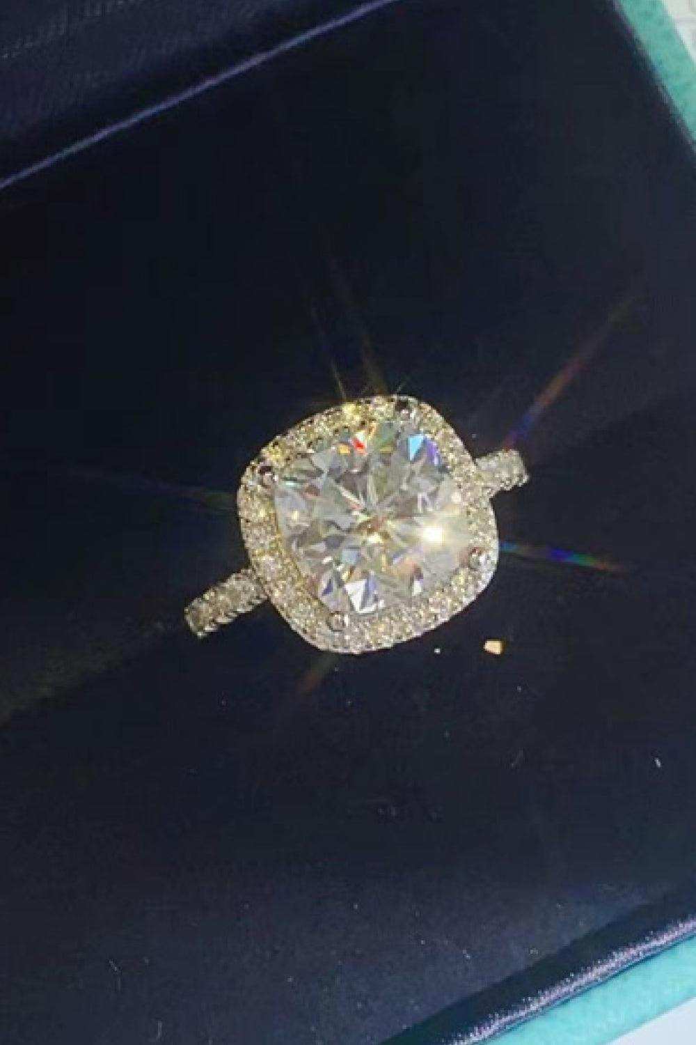 3 Carat Moissanite 925 Sterling Silver Square Ring - Trendsi - Flyclothing LLC