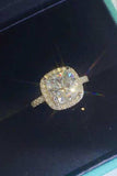 3 Carat Moissanite 925 Sterling Silver Square Ring - Trendsi - Flyclothing LLC