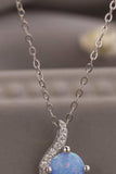 Sweet Beginnings Opal Pendant Necklace - Trendsi - Flyclothing LLC