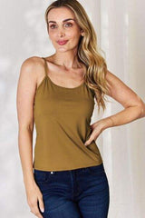 Basic Bae Full Size Round Neck Slim Cami - Trendsi - Flyclothing LLC