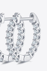 Moissanite 925 Sterling Silver Earrings - Flyclothing LLC