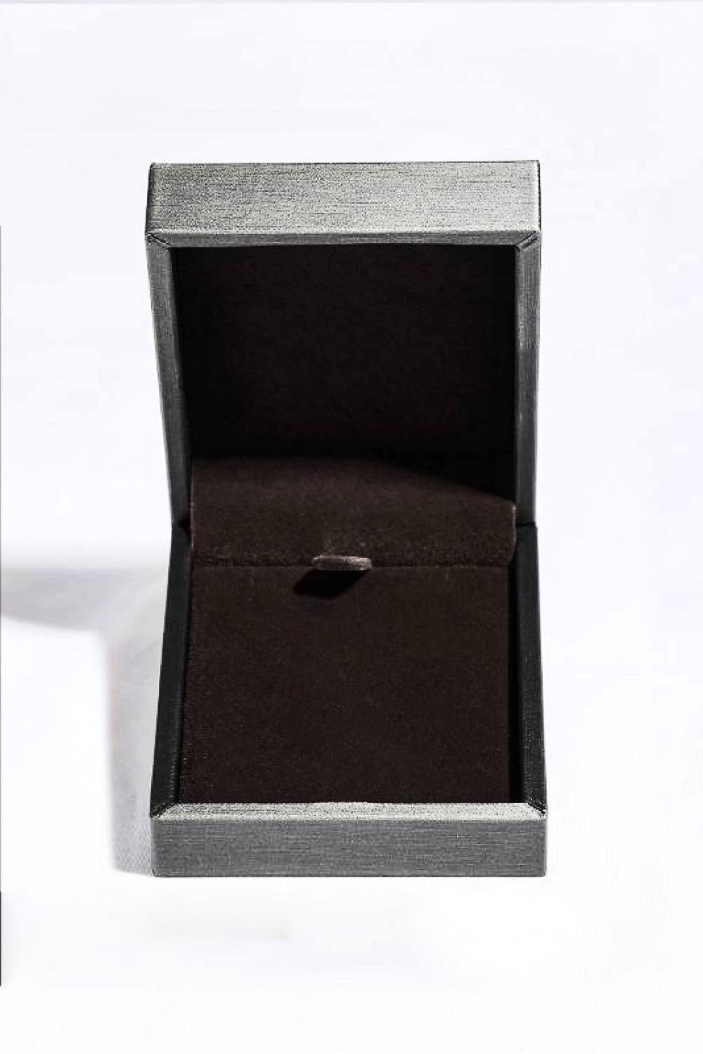 Lab-Grown Emerald Rectangle Pendant Necklace - Trendsi