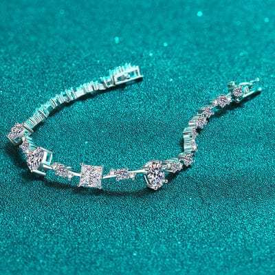 6.2 Carat Moissanite 925 Sterling Silver Bracelet - Trendsi - Flyclothing LLC