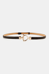 Toggle Buckle Skinny PU Belt - Trendsi - Flyclothing LLC