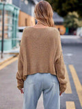Round Neck Cable-Knit Sweater - Trendsi - Flyclothing LLC