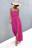 Strapless Split Maxi Dress - Trendsi - Flyclothing LLC