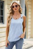 Round Neck Wide Strap Tank - Trendsi - Flyclothing LLC