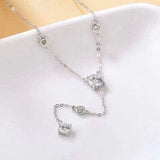 1.5 Carat Moissanite 925 Sterling Silver Necklace - Trendsi - Flyclothing LLC
