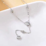 1.5 Carat Moissanite 925 Sterling Silver Necklace - Trendsi