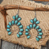 Artificial Turquoise Drop Earrings - Trendsi - Flyclothing LLC