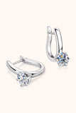 2 Carat Moissanite 925 Sterling Silver Earrings - Trendsi - Flyclothing LLC