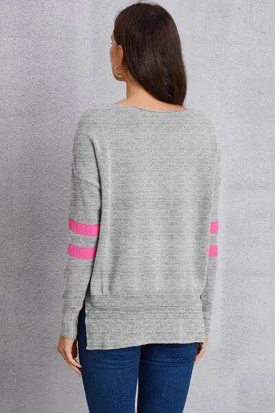 Star Scoop Neck Dropped Shoulder T-Shirt - Trendsi - Flyclothing LLC