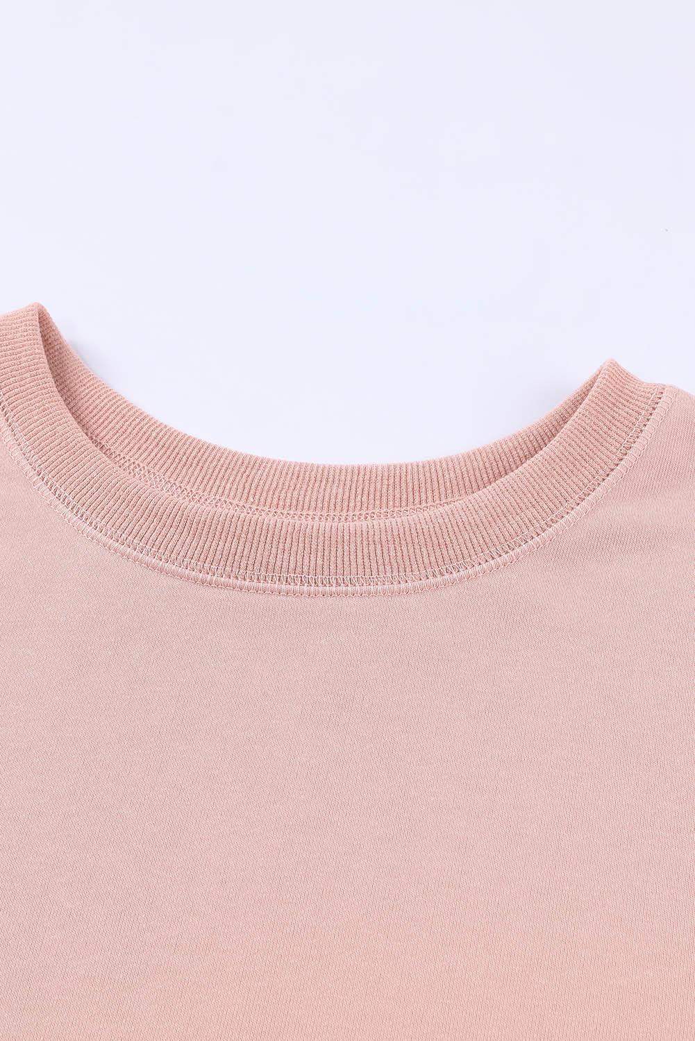 Side Slit Drop Shoulder Sweatshirt - Trendsi - Flyclothing LLC