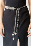 CCB Bead Heart Charm Belt - Trendsi