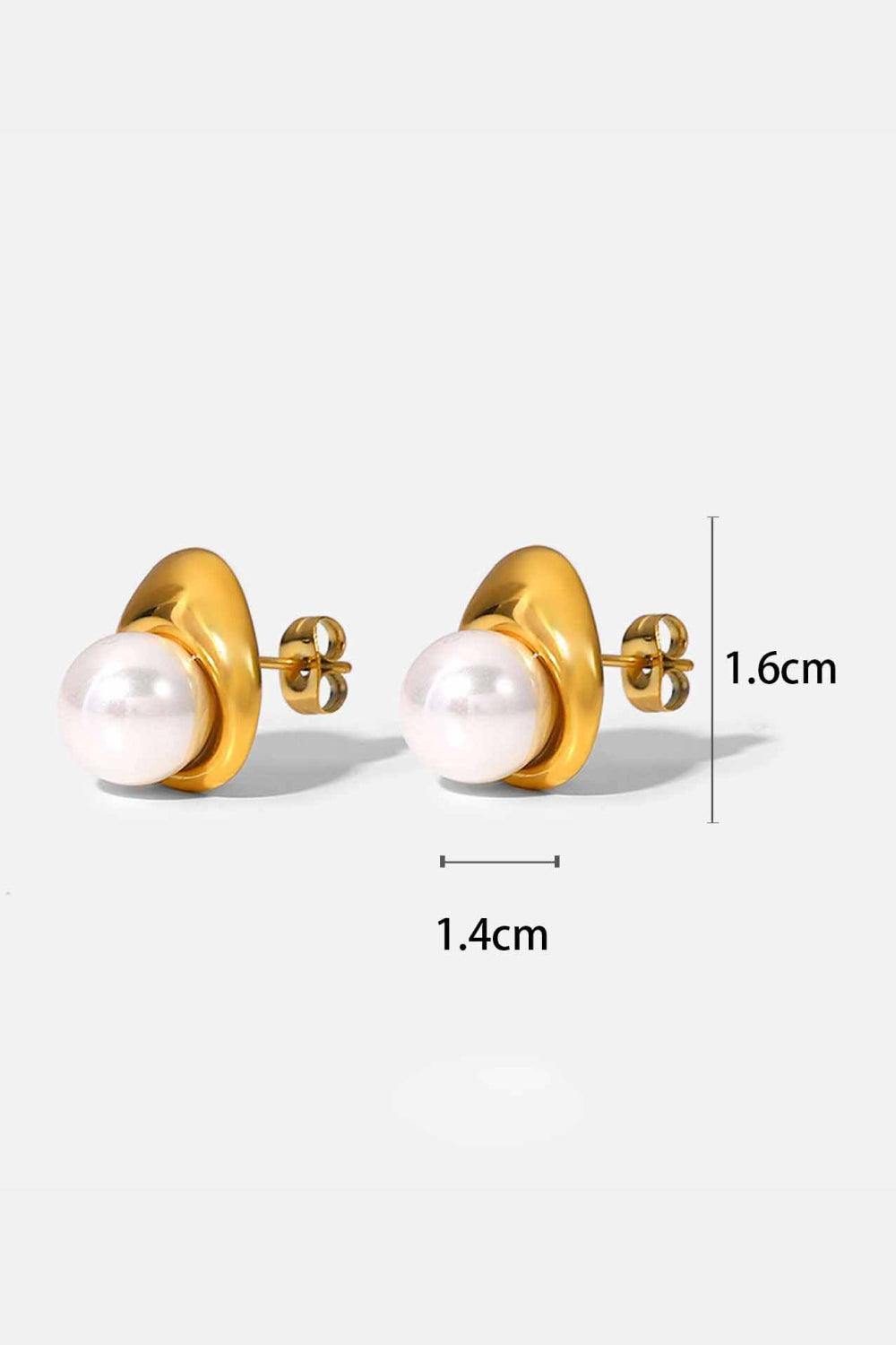 Lovelier Than Ever Pearl Stud Earrings - Flyclothing LLC