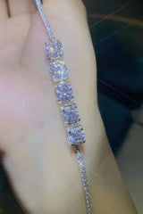 5 Carat Moissanite Lobster Clasp Bracelet - Trendsi