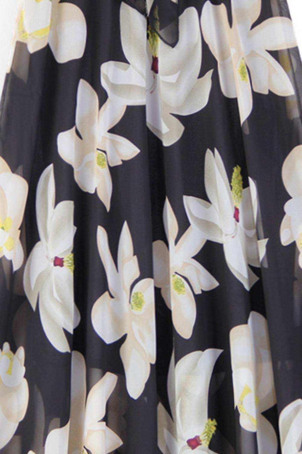 Full Size Floral Tie-Waist Skirt - Trendsi - Flyclothing LLC