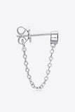 Inlaid Moissanite Chain Earrings - Trendsi