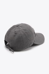 Distressed Adjustable Baseball Cap - Trendsi - Flyclothing LLC