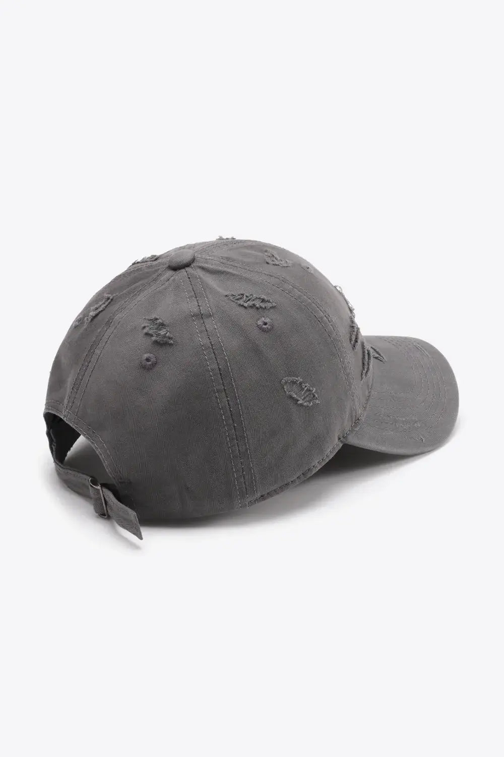 Distressed Adjustable Baseball Cap - Trendsi - Flyclothing LLC